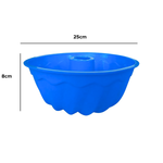 Forma Vazada Funda Em Silicone Redonda Para Bolo Pudim Torta Gelatina Dobrável Suporta até 220°