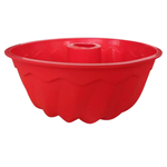 Forma Vazada Funda Em Silicone Redonda Para Bolo Pudim Torta Gelatina Dobrável Suporta até 220°