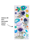 Adesivo Decorativo 3D De Parede PVC Papel Infantil 40cm x 30cm Resistente