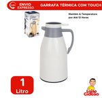Garrafa Térmica 1 Litro Com Termômitro Led Display Touch Para Bebidas Quentes e Frias