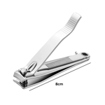 Cortador De Unhas Jumbo Com Lixa Aço Inox Manicure Reforçado