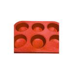 Forma Para Cupcakes Com 6 Cavidades Antiaderente Aço carbono 26cm x 18cm
