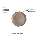 Prato Sousplat Plástico Para Mesa Posta Redondo
