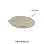 Assento Sanitário Soft Metasul Modelo Universal Tampa Oval