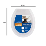 Assento Sanitário Soft Metasul Modelo Universal Tampa Oval
