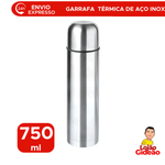 Garrafa térmica para Viagem inox 750 ml