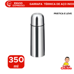Garrafa térmica para Viagem inox 350ml
