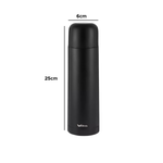 Garrafa térmica para Viagens inox Preto 500ml