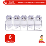 Porta temperos 6 Peças base Horizontal