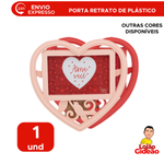 Porta Retrato Amor e Pássaro de Plásticas 10cm x 15cm