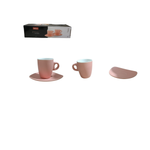 Jogo de 6 Xicaras de Café com Pires cerâmica 120ml