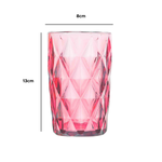 Copo de Vidro Diamond Collection 370ml Rosa