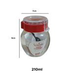 Porta Temperos e Condimento de Vidro 210ml