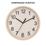 Relógio de Parede Redondo PP Dourado 25cm