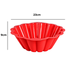 Forma Funda Redonda De Silicone Pudim Bolo Gelatina Torta Molde Antiaderente Fácil De Desenformar Pode Ir No Forno
