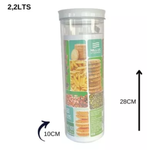 Kit Pote Hermético Redondo Para Alimentos Porta Mantimentos Transparente Para Cozinha Organizador De Mantimentos