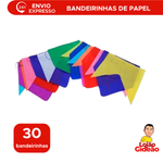 Bandeirinhas De Seda Papel Festa junina São João Caipira Com 10 Metros De Barbante