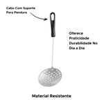 Escumadeira Para Fritura Pastel Batata Resistente Multiuso 30cm x 9cm