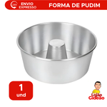 Forma Alumínio Brilhante Pudim Bolo Virola Padaria lanchonete N° 20 21cm x 9cm