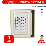 Porta Retrato 10x15cm Moldura Madeira Plástico Decoração Sala Quarto