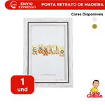 Porta Retrato Decorativo De Madeira Basic 10cm x 15cm