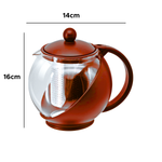 Chaleira Chá Vidro Infusor Bule Chá e Café Venice 1200ml