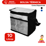 Bolsa Lancheira Térmica Yepp Sacola Transversal Isolante Grande Portátil Dobrável Impermeável 10Litros