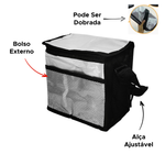 Bolsa Lancheira Térmica Yepp Sacola Transversal Isolante Grande Portátil Dobrável Impermeável 10Litros