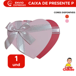 Caixa De Presente Coração De Luxo Com Laço Decoração P