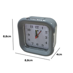 Relógio Despertador Quadrado Relógio De Cabeceira Mesa Bateria Analógico Despertador Snooze Para Casa