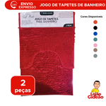 kit 2 Tapete Soft Antiderrapante para Banheiro, Sala e Quarto Aveludado