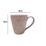 Caneca De Cerâmica Para Café Chá Chocolate Quente 280ml 8cm x 9cm Rosa