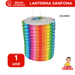Lanterna Sanfona De Papel Para Festa Junina Decoração Enfeite Papel Origami 16cm