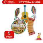 Kit Festa Junina Painel Temas Festa Junina Arraia Veste Fácil Decoração