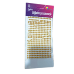 Adesivos Decorativos brilhantes Auto Colantes Cartela Adesivo Strass Decoração Artesanato