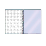 Caderno 10 Matérias do Flamengo com 160 Folhas Universitário Com Adesivos - Branco
