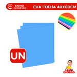 EVA 40x60cm Colorido 1 Unidade Escola Festa Artesanato