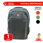 Mochila Reforçada com Suporte Para Notebook Resistente Trabalho Escolar
