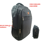 Mochila Reforçada com Suporte Para Notebook Resistente Trabalho Escolar