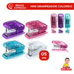 Mini Grampeador Escolar Portátil Colorido Para Escritório Artesanato
