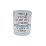 Caneca de Plástico 350ml Frases Bíblica
