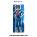 Fantasia Infantil do Capitão América Marvel Para Festas Carnaval - Tamanho M