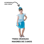 Fantasia Infantil da Princesa Azul Cristal
