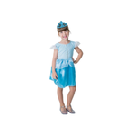 Fantasia Infantil da Princesa Azul Cristal