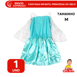 Fantasia Infantil da Princesa de Gelo - M