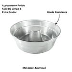 Forma De Bolo Pudim Torta Redondo De Alumínio Cozinha Profissional Gourmet Para Doces Confeiteiro