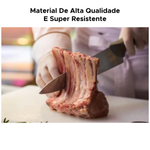 Faca Atenas 7 Polegadas Aço Inox Com Cabo De Madeira 30,7cm x 3,7cm Multiuso Cozinha Churrasco Carne Salada Legumes