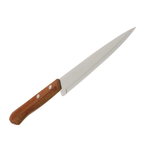 Faca Atenas 7 Polegadas Aço Inox Com Cabo De Madeira 30,7cm x 3,7cm Multiuso Cozinha Churrasco Carne Salada Legumes