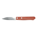 Faca 3 Polegadas de Inox Cabo De Madeira Para Cozinha Churrascos Legumes Saladas 17,5cm x8cm