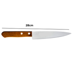 Faca Atenas 6 Polegadas Aço Inox Com Cabo De Madeira 28cm x 3,3cm Multiuso Cozinha Churrasco Carne Salada Legumes